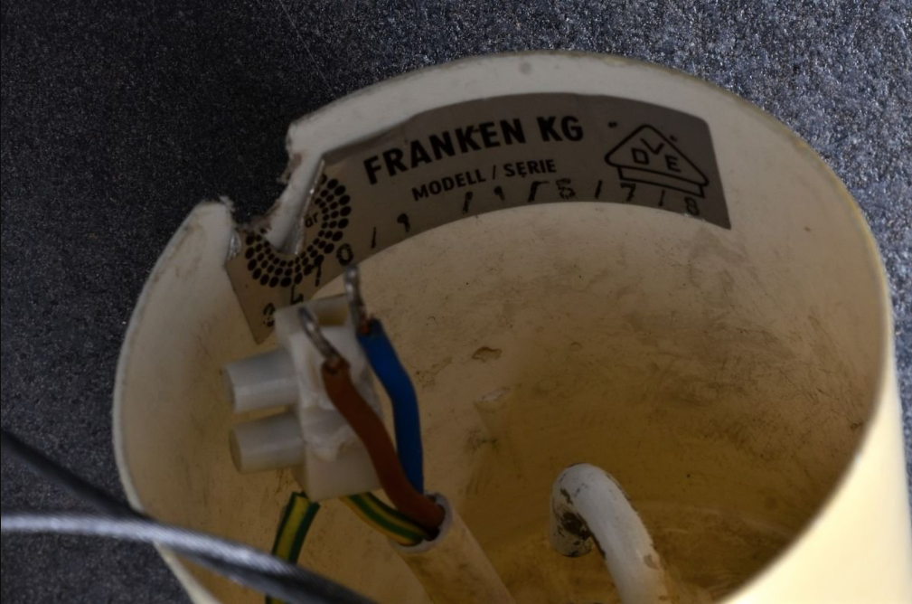 Murano glass flower lamp Kalmar Franken after a model of Nason