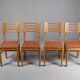 Vintage dining chairs x4 1950s by Pierre Cruège