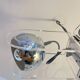 Vintage Chrome & Acrylic Pendant Lamp in the Style of Gino Sarfatti , 1970s