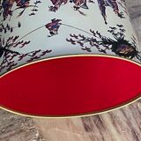 Silkscreened sheet metal paper basket 1960