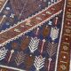 Vintage carpet turkmen belutch afghan 88x146 cm