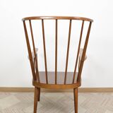 Pair of Éventail armchairs signed Baumann 89