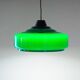 Lustre de billard vintage italien vert, années 1970