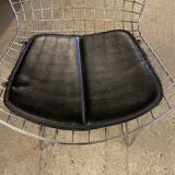 Pair of chrome side chairs by Harry Bertoia for Knoll