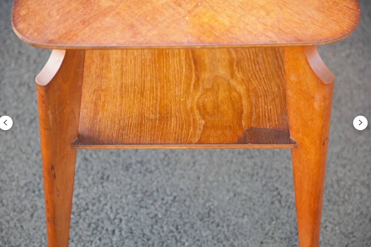 Vintage table, coffee table, wooden table, Scandinavian style table, modernist, minimalist, decoration