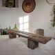 Solid oak coffee table