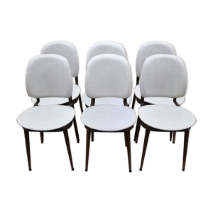 Six chaises baumann modèle