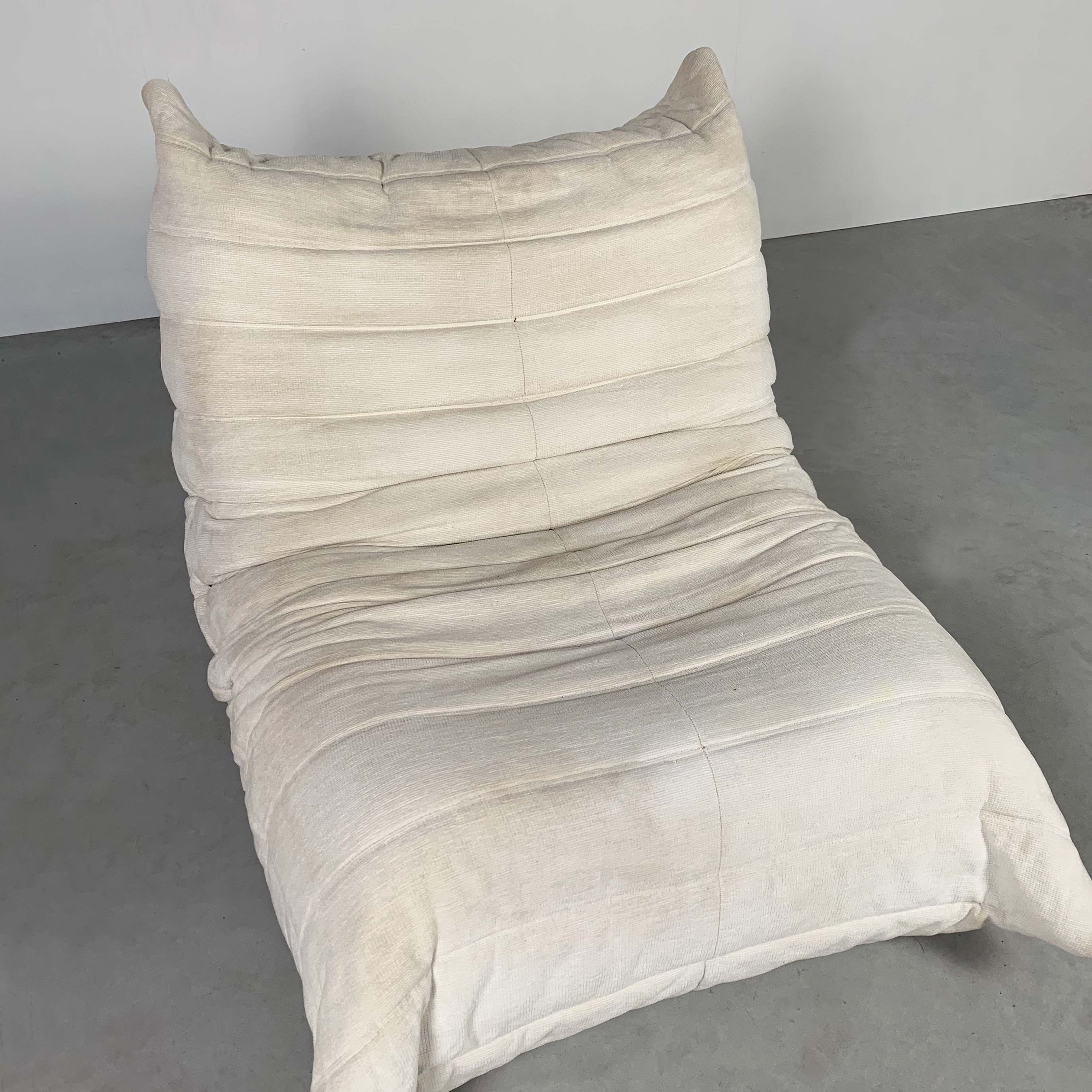 Togo 1 Place Crème by Michel Ducaroy for Ligne Roset, 1970