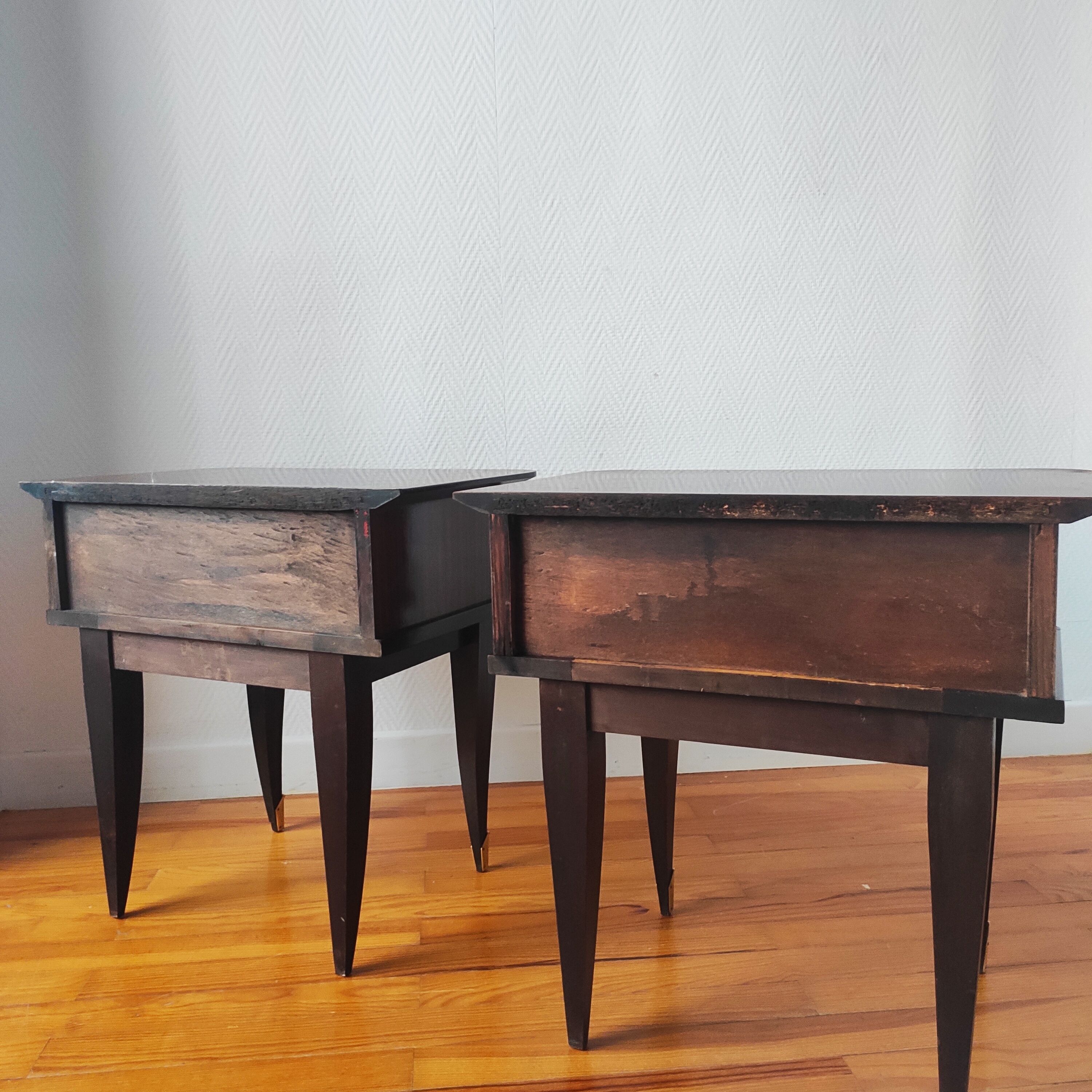 Pair of vintage bedside tables