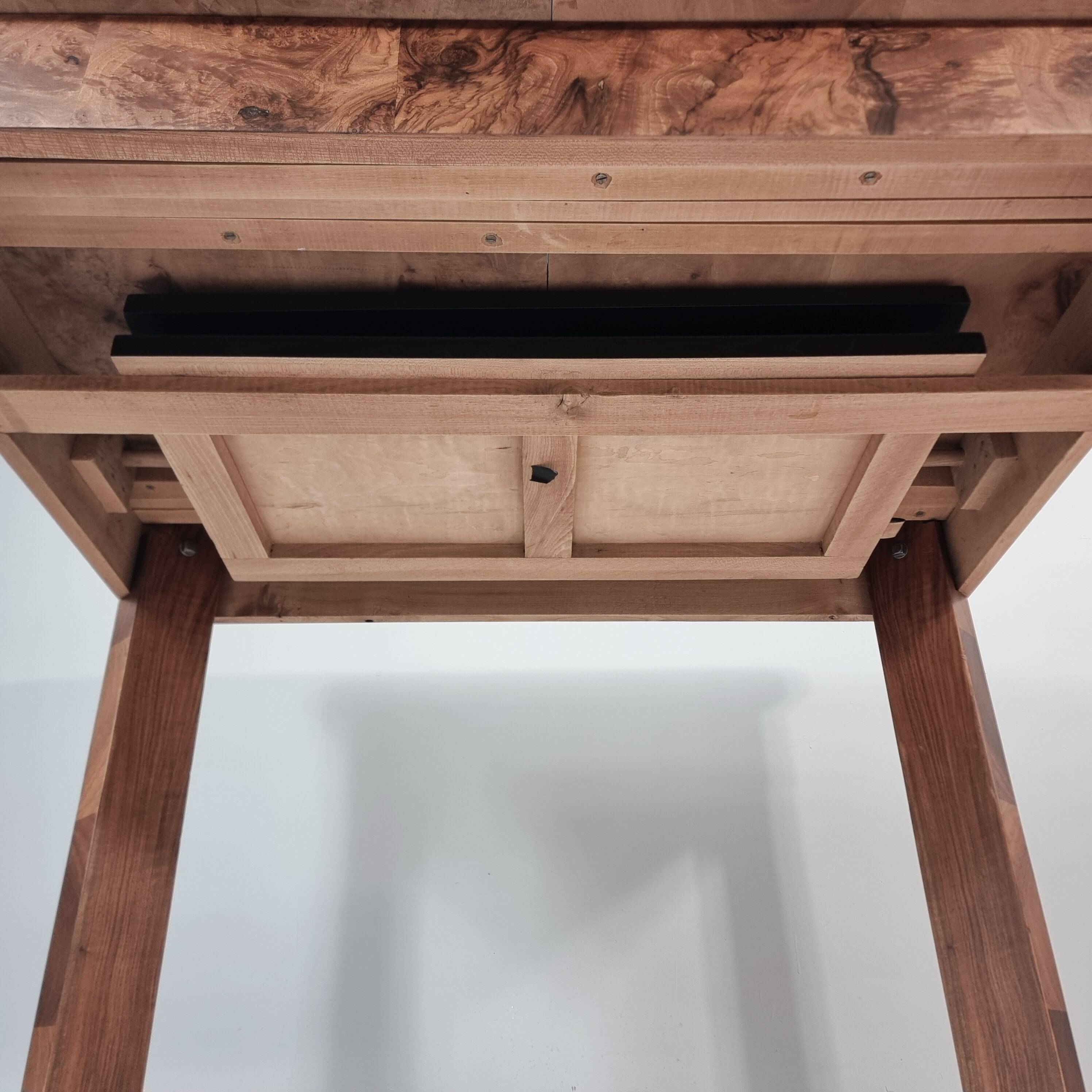 Art Deco dining table in walnut, 1960s