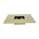 Table basse Jean ClaudeMahey laque blanche creme 1970 design vintage