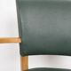 Fauteuil bridge moleskine vert