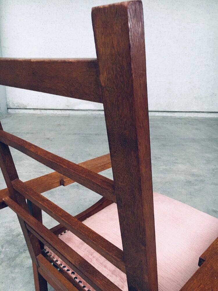 Dutch Art Deco Modernist Reclining Grand Armchair, Netherlands, 1920s