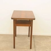 Mid-century walnut coffee table, wooden living room table, 1950s