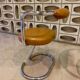 Pair of Cobra chairs by Giotto Stoppino with new leather