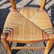 6 antique and mismatched mulched chairs