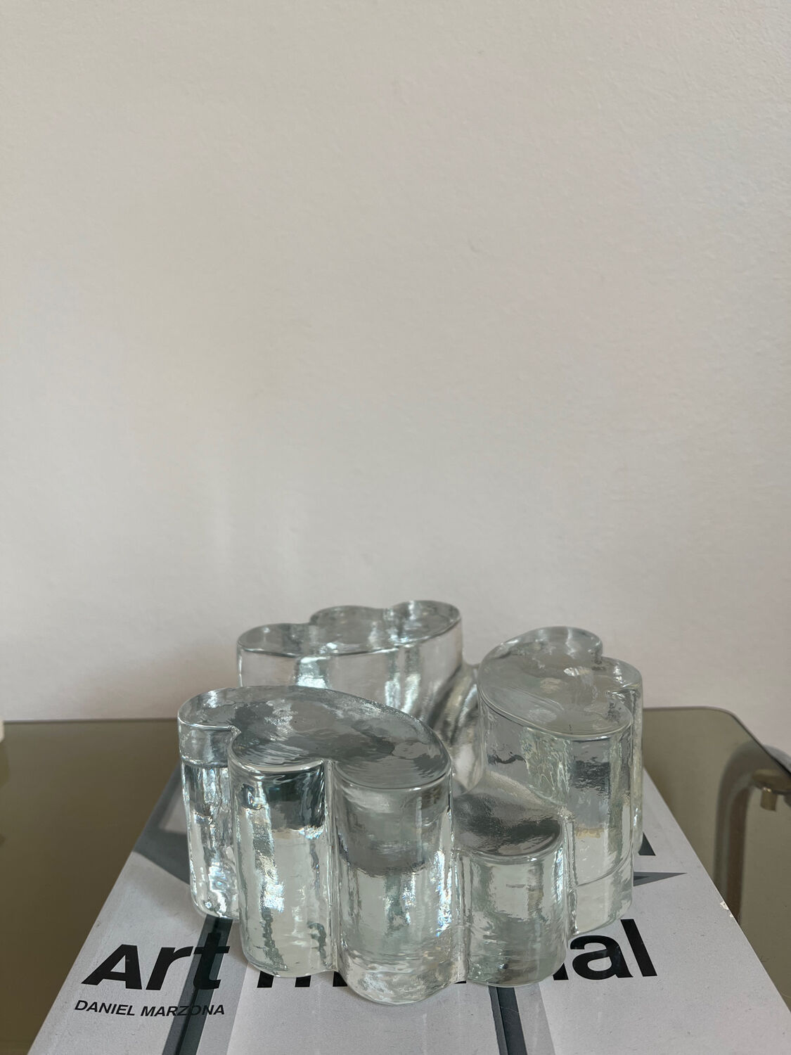 Solid glass paperweight