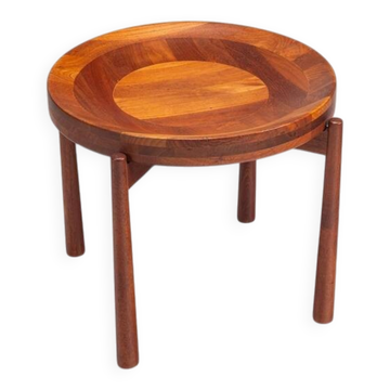 Jens Quistgaard sculptural tray table in teak Denmark 1960