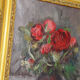 Oil on still-life canvas bouquet of flowers by Anfrey-Monin