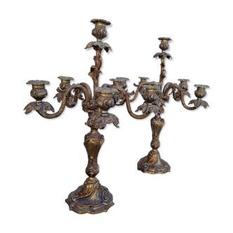A pair of candlesticks