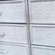 Washed Rattan Chest of Drawers, 1980s