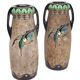 Pair of large Art Nouveau amphorae