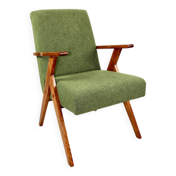 Armchair chair like Puchała armchair boucle green - 2 pieces available