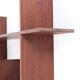 Rare, sculptural teak wall shelf / Mid-century Danish modern design / 1960s minimalism
