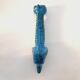 Dachshund dog statue, vintage, by Aldo Londi for Bitossi, Rimini blue series.
