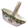 Vintage majolica strawberry basket slush