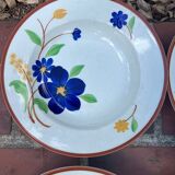 Gien - set of 6 soup plates - Tournefeuille model