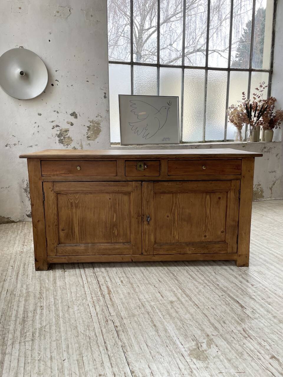 Oak and pine counter 1950