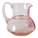 Antique pink glass pitcher