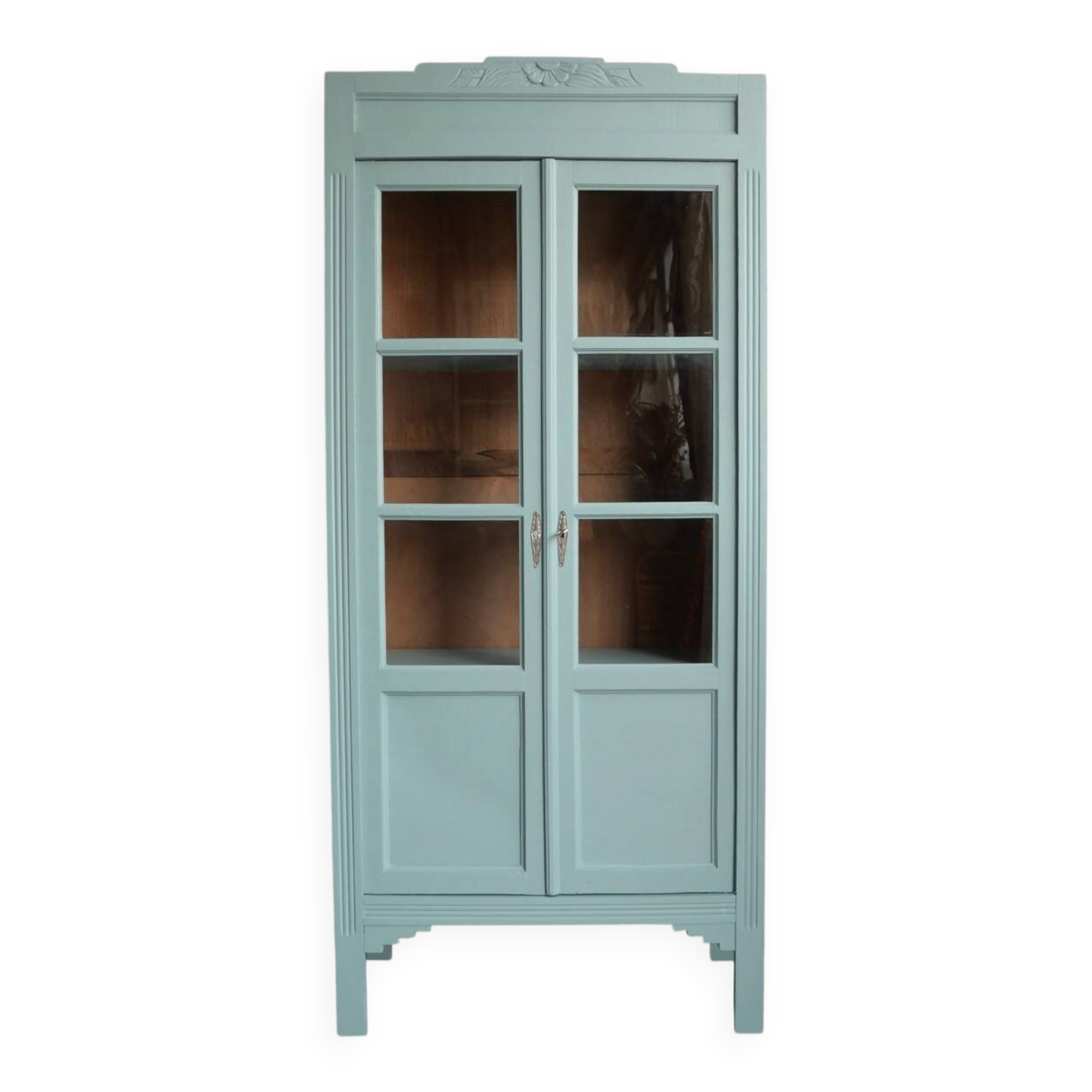 Renovated antique display cabinet