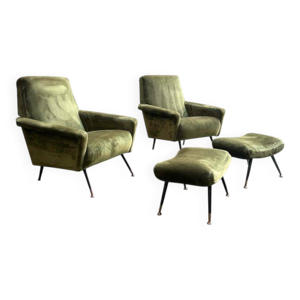 Paire de fauteuils et - 1950