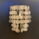 Beautiful pair of mother-of-pearl appliques, 1950, 1960, vintage 25x35cm