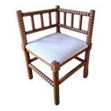 Chaise d'angle restaurée