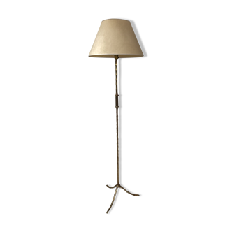 Brass and bamboo lampfloor