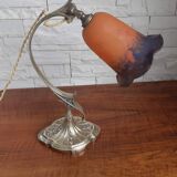 Art deco and bronze lamp