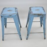 Set of 2 Vintage TOLIX Bar and Counter Stools by Xavier Pauchard