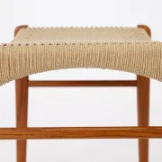 Arne Wahl Iversen Teak Ottoman, Danish Mid-Century Footstool, 1960s-1970s