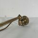 Brass and opaline art deco swing swivel wall lamp
