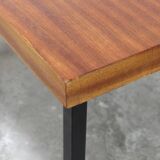 Vintage mahogany living room table by Pierre Guariche for Meurop 1960s
