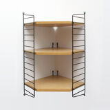 1960s corner wall unit in ash , Nisse Strinning Sweden