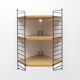 1960s corner wall unit in ash , Nisse Strinning Sweden