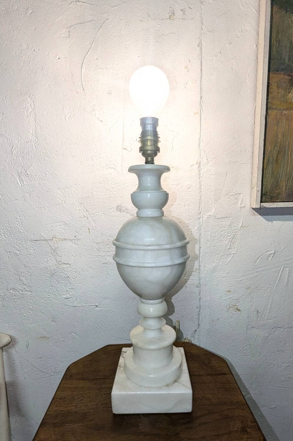 Alabaster lamp, 1960-70