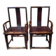 Pair of ancient Asian chairs