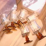 Set of 6 vintage port glasses