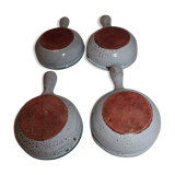 Lot of 4 frying pans pattern