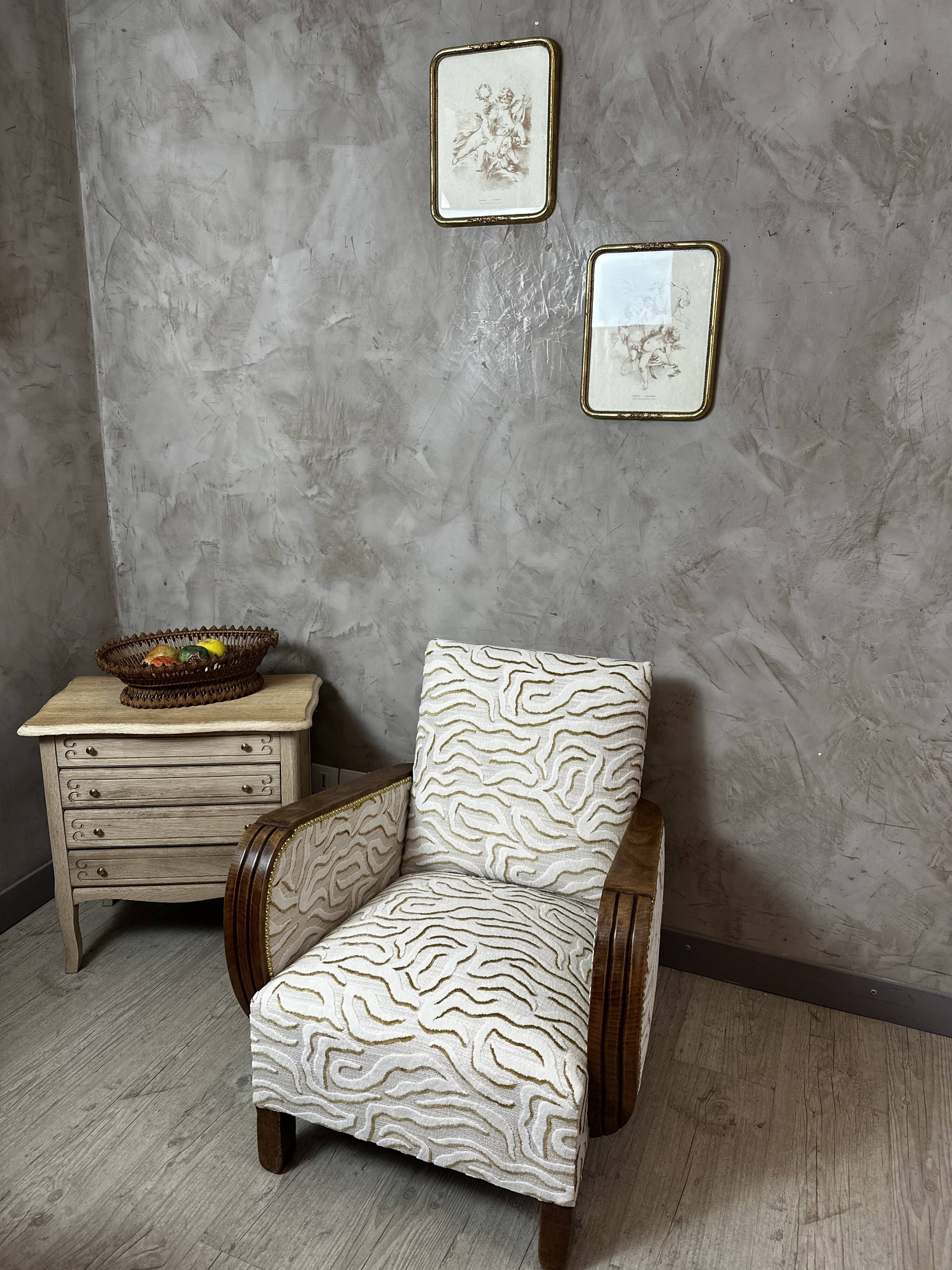 Art Deco armchair restored